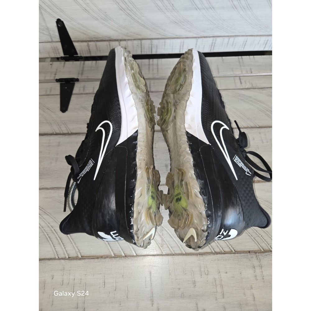 Nike Air Zoom Infinity Tour Golf Shoes Flyknit Black White Mens's Size 9 - Picture 8 of 10